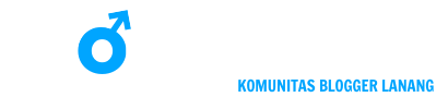 logo blogger laki putih